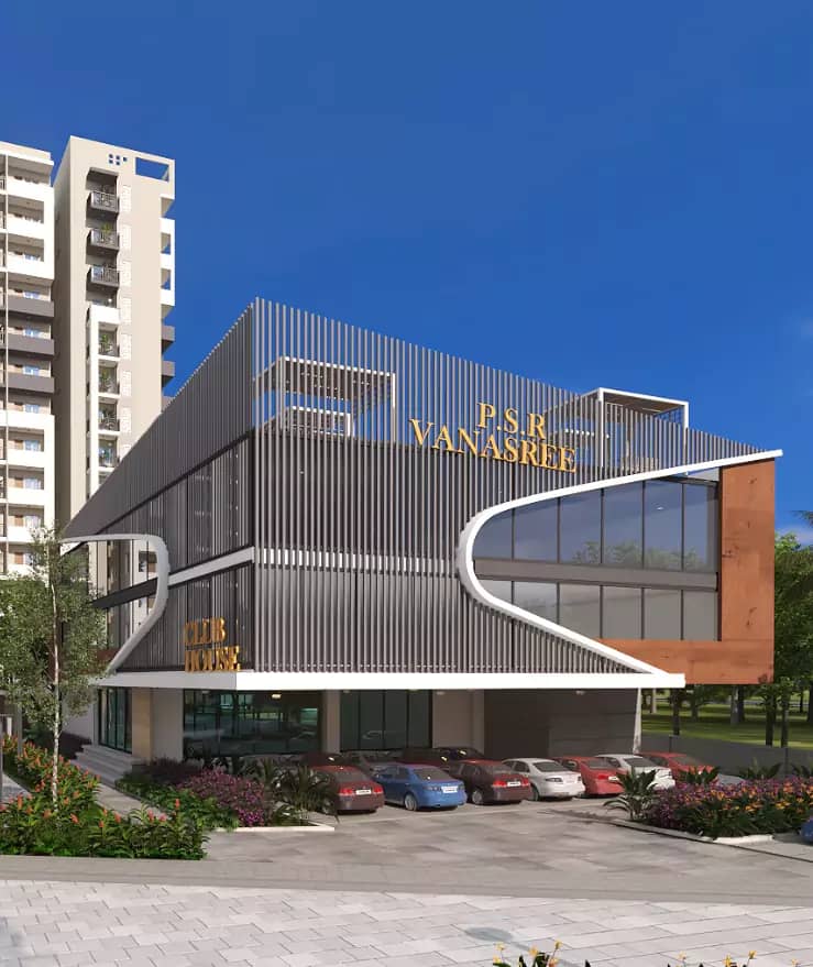 Project elevation and landscaping