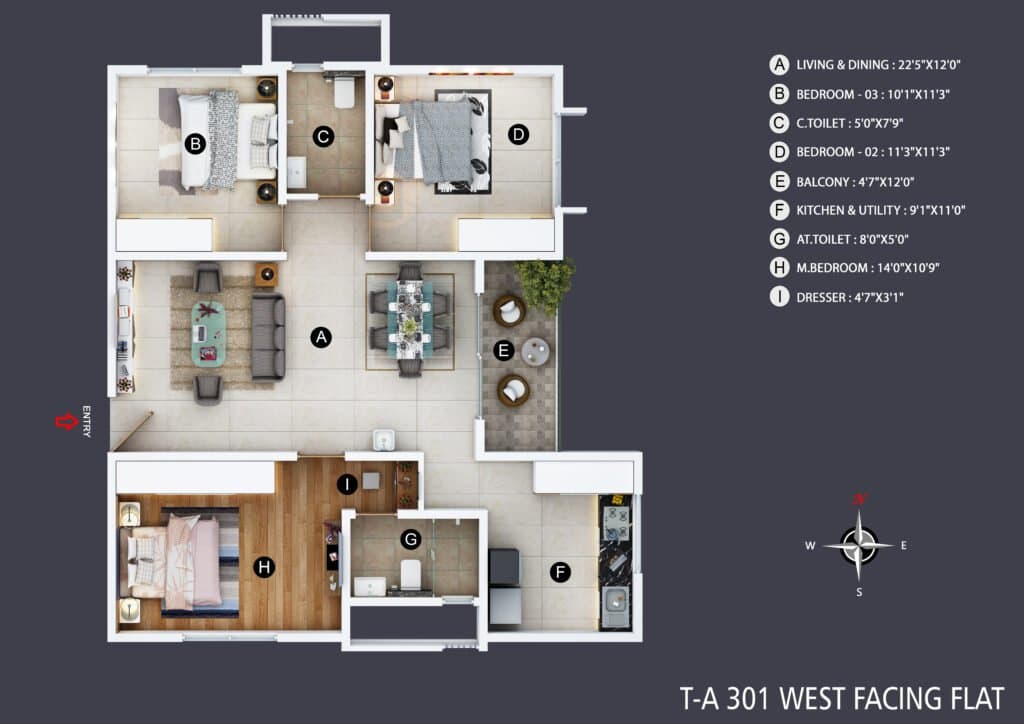 A301 floor plan