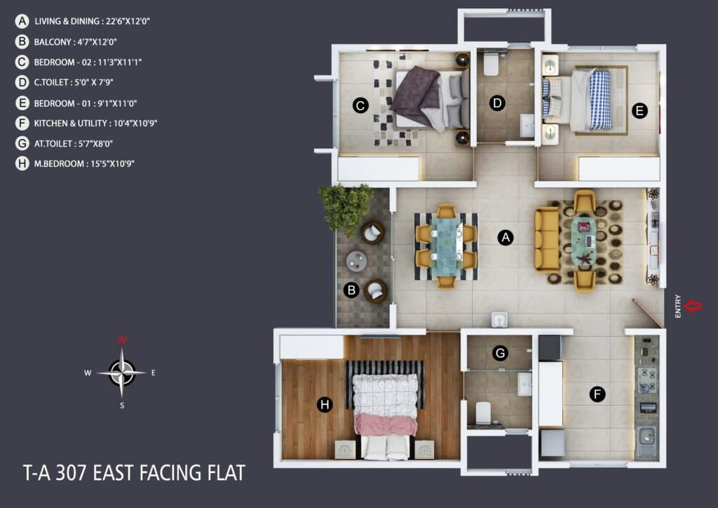 A307 floor plan