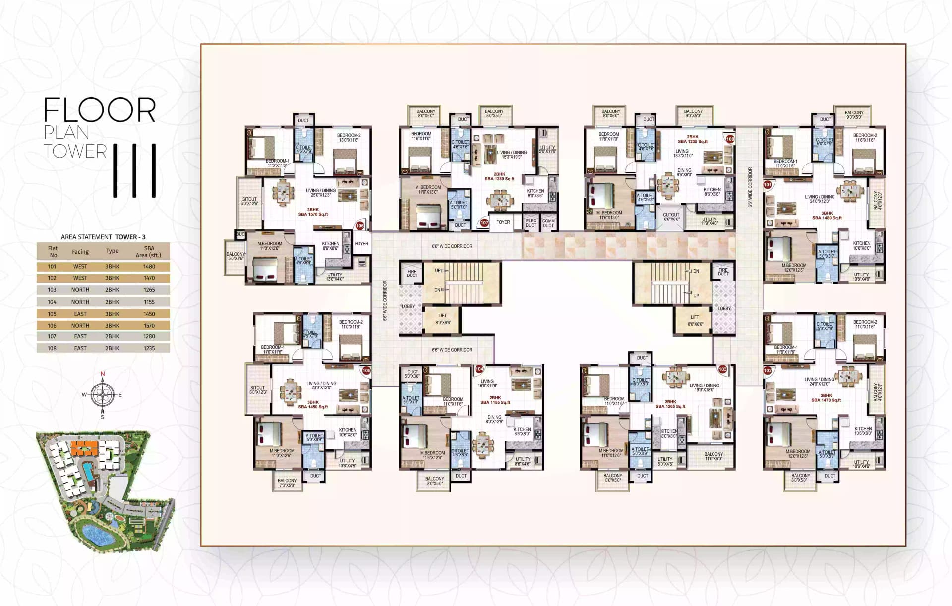 Tower 3 layout
